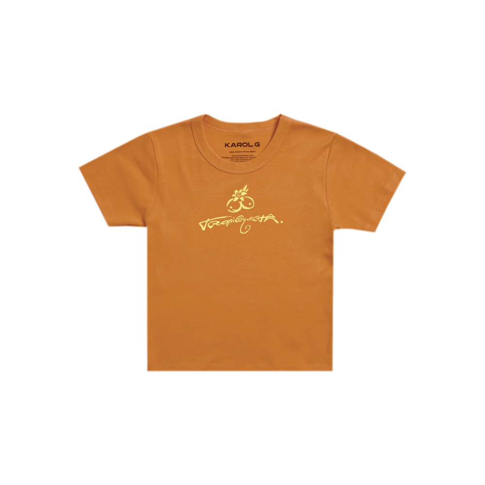 Tropicoqueta Orange Baby Tee - Image 3